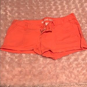 Bright orange Booty shorts